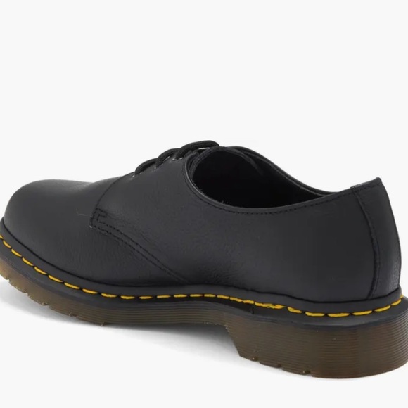 Dr. Martens 1461 Black Virginia Leather Lace-Up Shoes 8 NWT - Picture 9 of 10